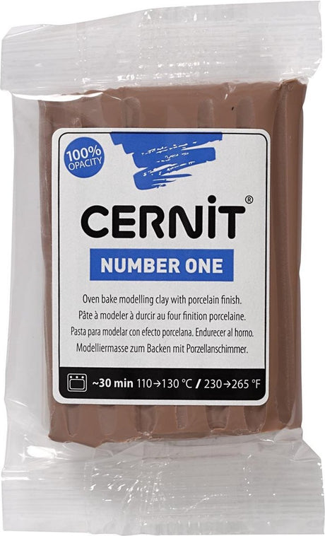 Cernit boetseerklei taupe, 56 gram
