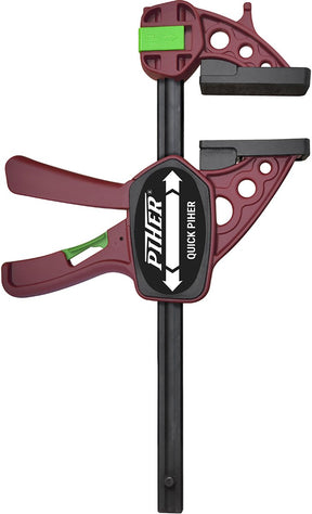 Piher eenhandslijmtang extra quick 45 cm - met 7,4 cm beschermkappen - paars