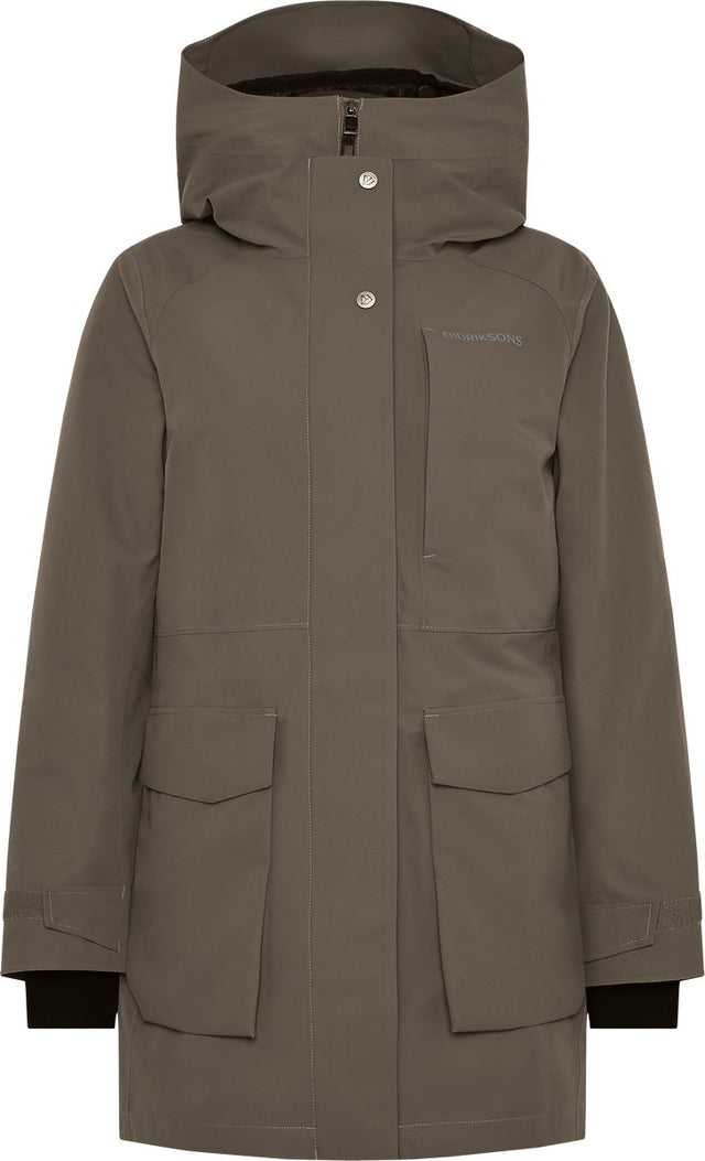Didriksons harriet wns parka dames outdoorjas - mocha brown
