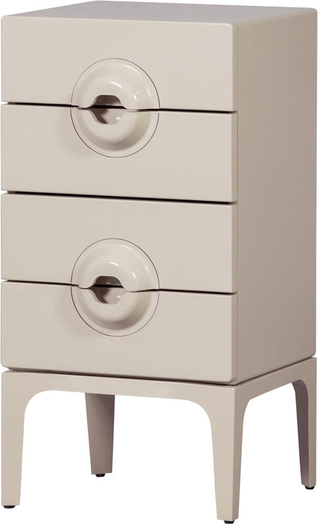 Woood ladekast 4 lades merge - hout - greige - 89x44x45 cm