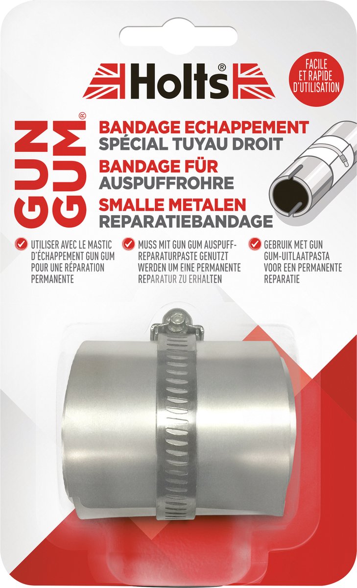 Holts gun gum flexiwrap stalen verband uitlaatpijp 210 x 50 mm