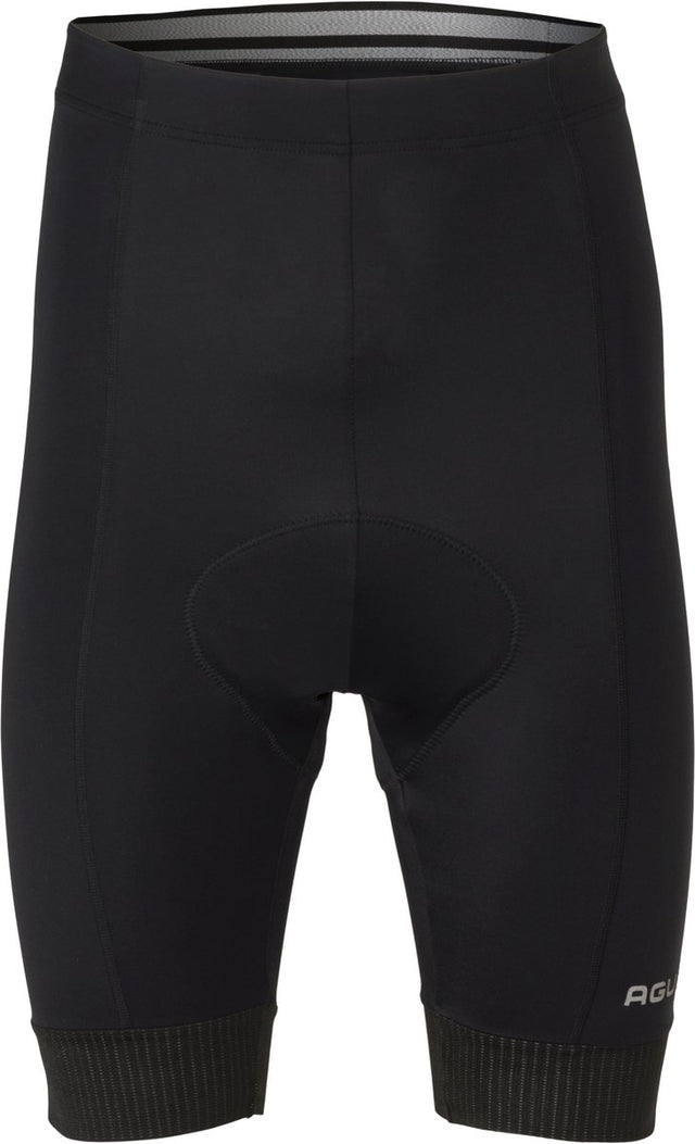 Agu essential - fietsbroek - wielrenbroek met zeem - heren - s - zwart - comfortabele elastische tailleband - reflecterende details