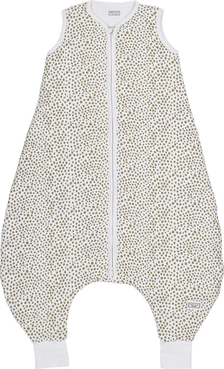 Meyco baby cheetah baby winter slaapoverall jumper - taupe - 80cm - 2.0 tog