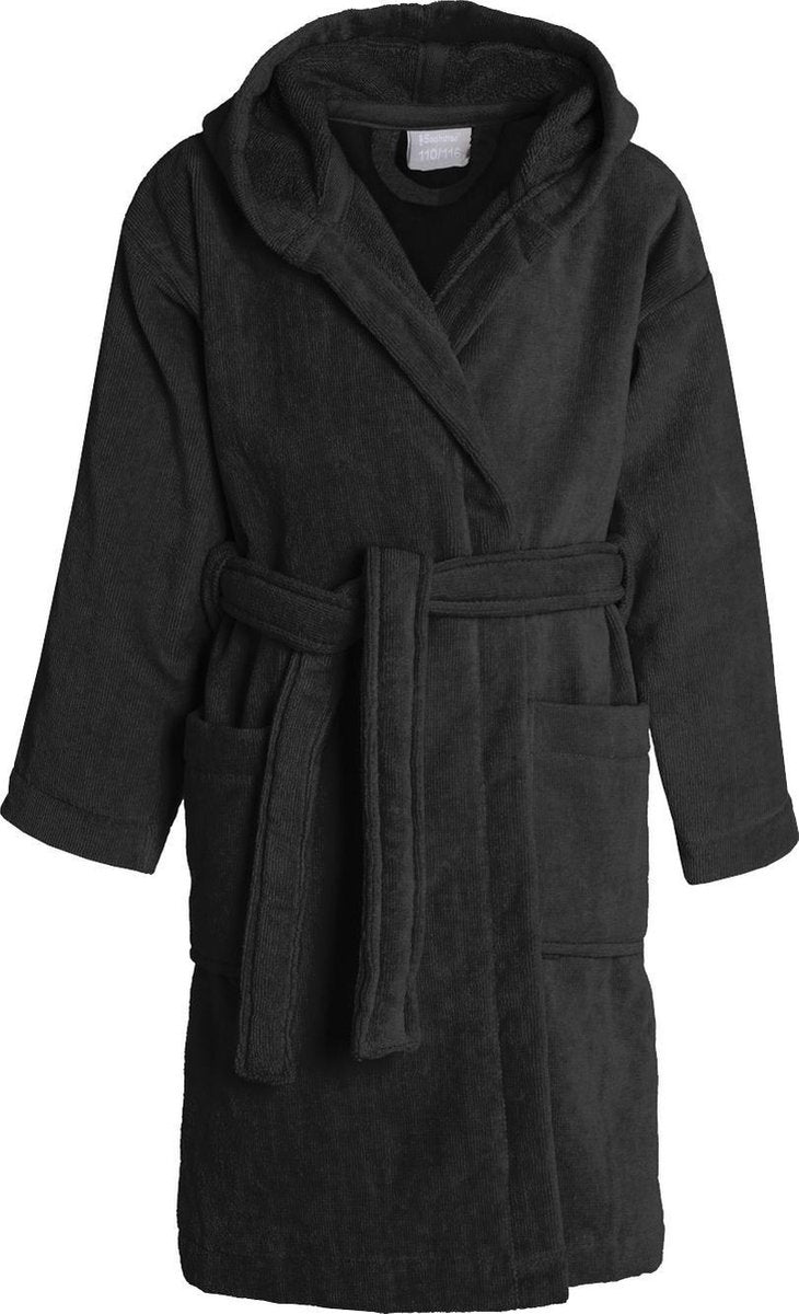 Seahorse pure - kinderbadjas - black - 134 140