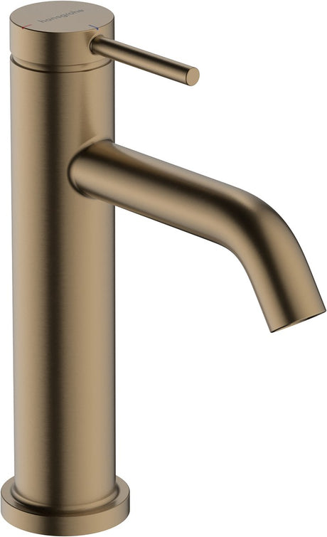 Hansgrohe tecturis s - wastafelkraan - ééngreeps bediening - coolstart energiebesparend - met trekwaste - 110mm maat - brushed bronze