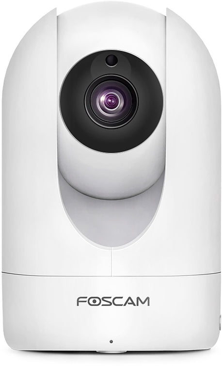 Foscam r4m beveiligingscamera binnen – 4mp super hd ptz ip camera – dual-band wifi – nachtzicht 10m – bewegingsdetectie – privacy modus – microsd opslag – wit