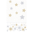 Duni tafellaken snowstars white 138x220cm