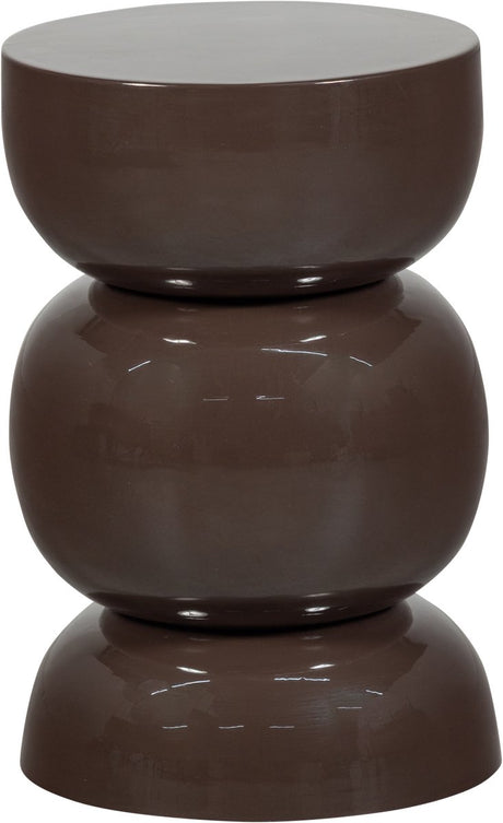 Woood breno bijzettafel - metaal - donkerbruin - 46x30x30