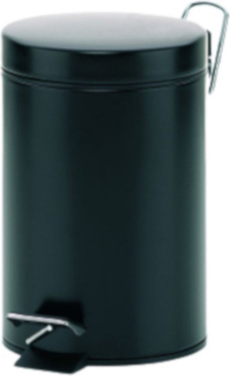Kela monaco pedaal afvalemmer - 3 l - zwart -