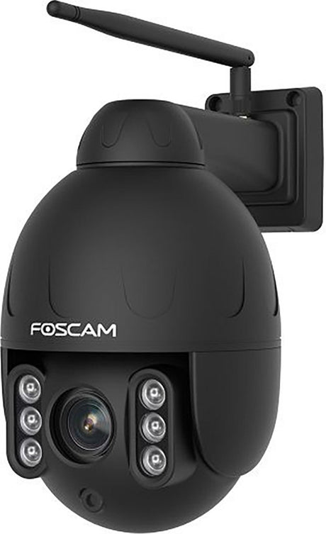 Foscam sd4 beveiligingscamera buiten – 4mp ptz ip camera – 4x optische zoom – dual-band wifi – 2-weg audio – nachtzicht 50m – persoonsdetectie – ip66 – alexa google assistant – zwart