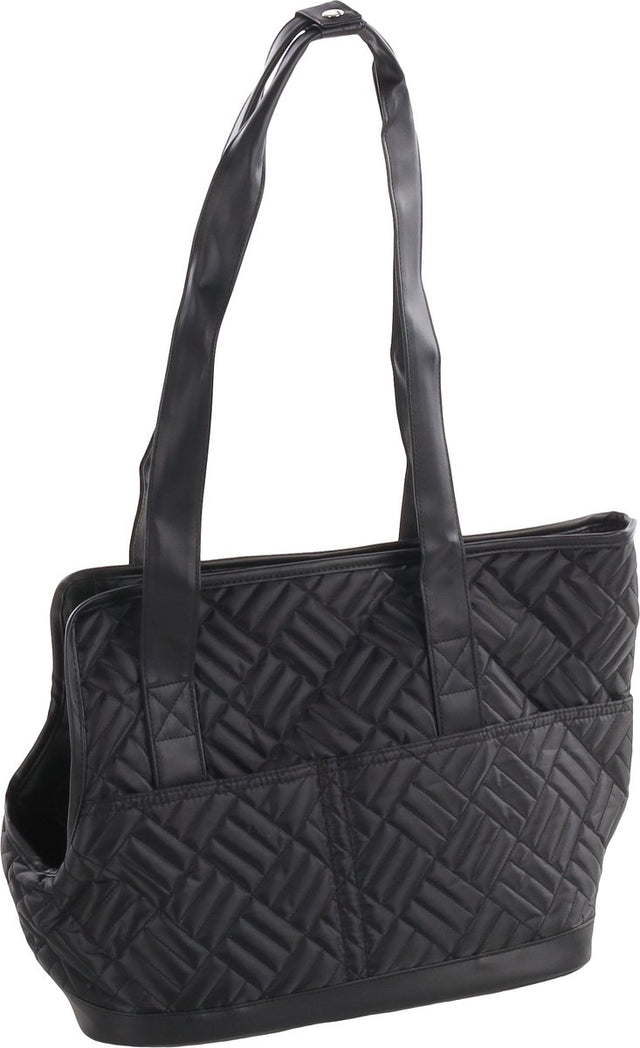 Flamingo belle - draagtas honden - draagtas belle zwart 49x22,5x31cm one size