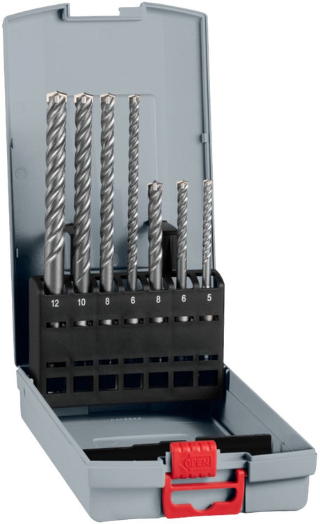 Bosch accessoires bosch pro sds plus-5x boorhamerset 5 6 8 6 8 10 12 mm 7-delig - 2...