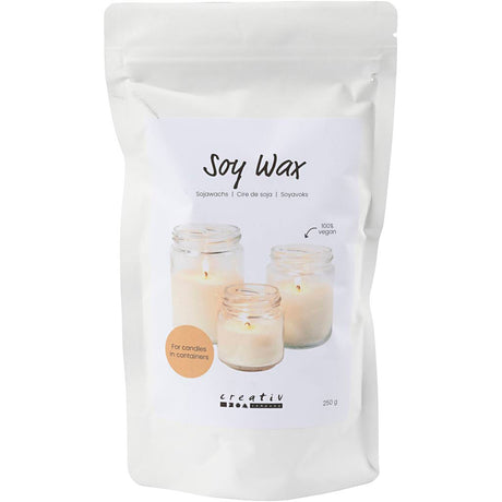 Creativ company sojawas voor kaarsen in potten - creme 250gr.