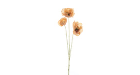 Shimmer iridescent poppy spray peach 90cm