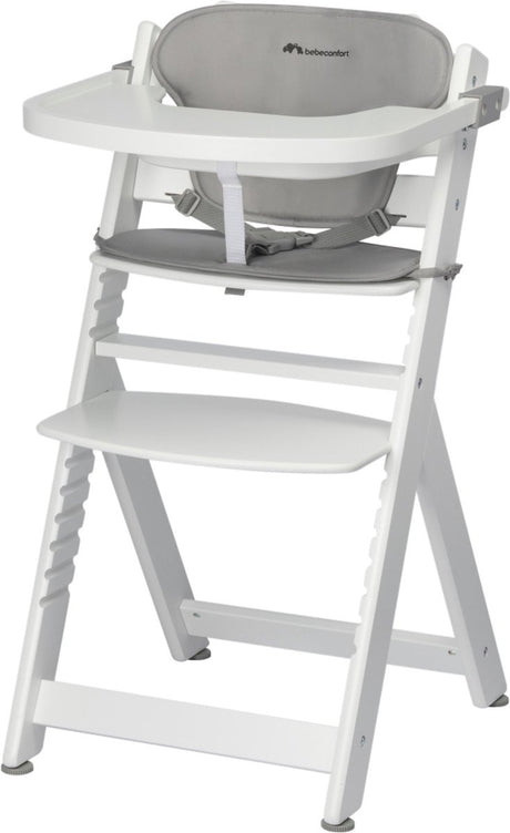 Bebeconfort timba met verkleinkussen - kinderstoel - white grey - 6 maanden tot 10 jaar oud