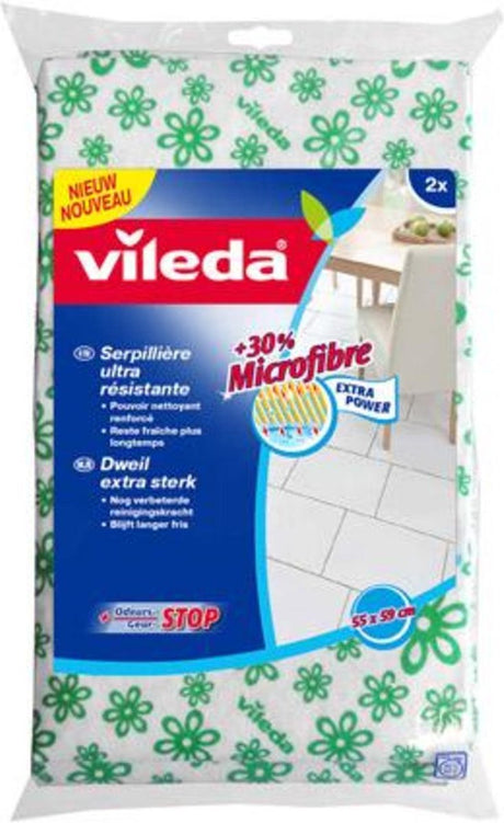 Vileda doeken sponzen original groene dweil 2pk
