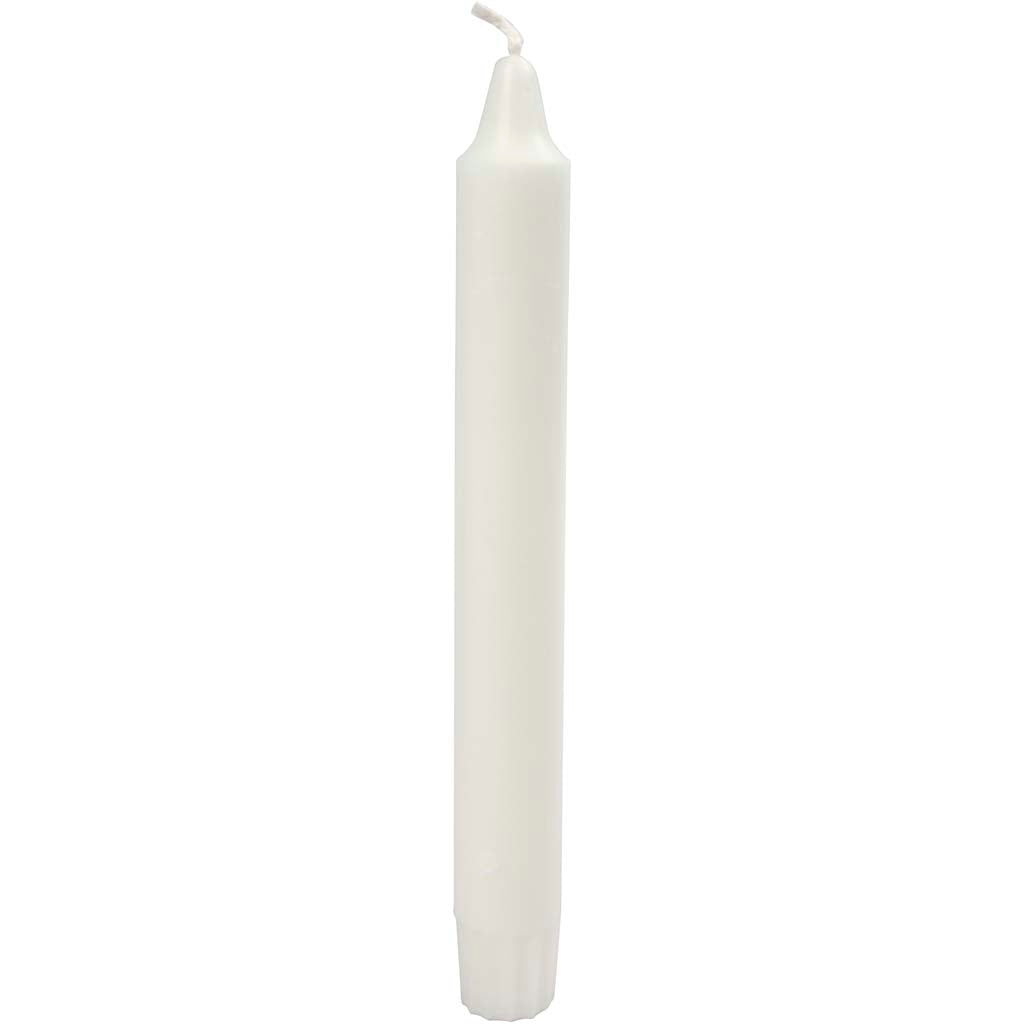 Creativ company http: www.cchobby.nl kaarsen-h-20-cm-d-23-mm-wit-30-stuk-1-doos