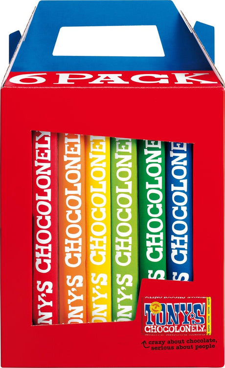 Tony's chocolonely chocoladecadeau - geschenkdoos - verjaardag - 6 repen - fairtrade