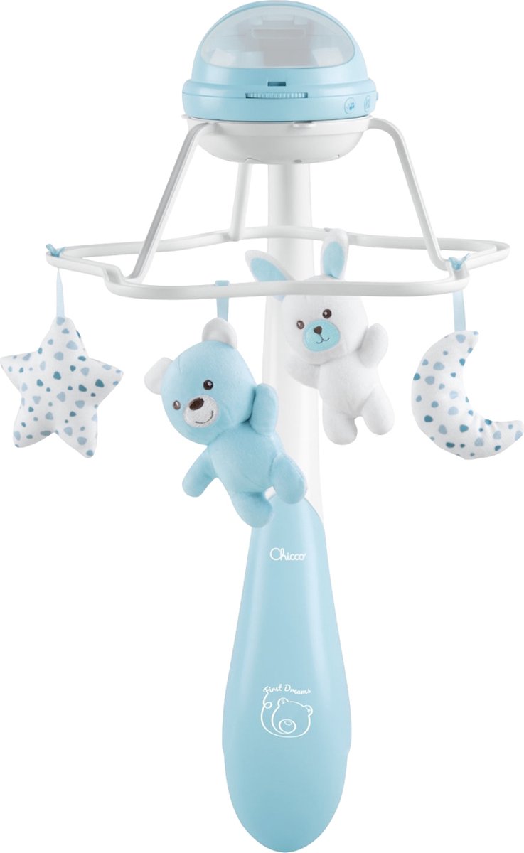 Chicco regenboog blauw 3-in-1 muziekmobiel 11041200000