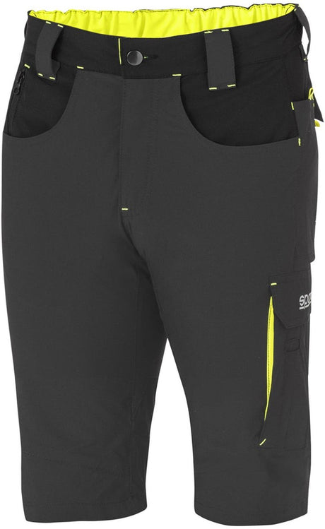 Sparco werkbroek kort tech light laredo - zwart — groen — xl