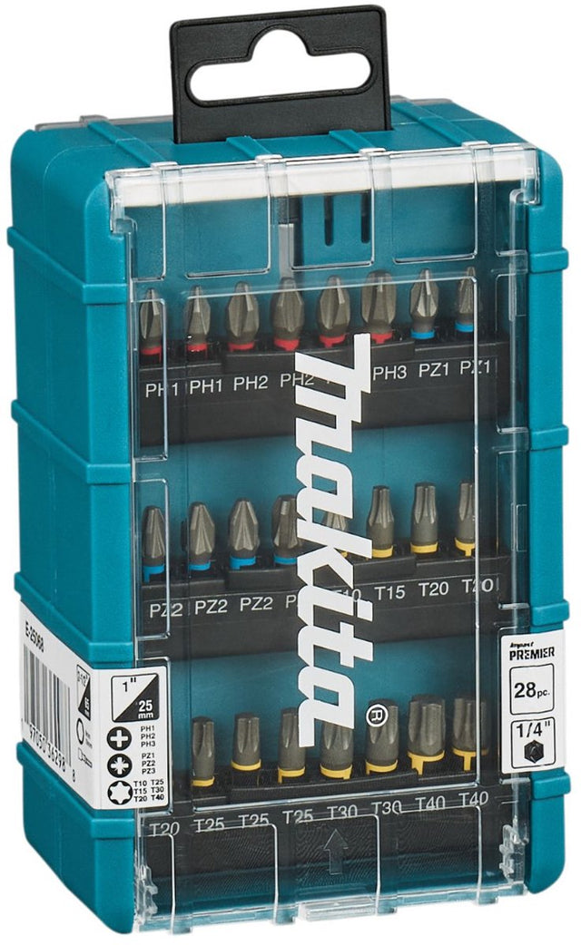 Makita 28-delig impact premier slagschroefbitset - e-25068