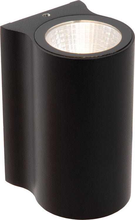 Lucide akra - wandlamp binnen buiten - led - 1x6w 2700k - ip54 - zwart