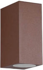 Trio roya - wandlamp - roestkleur - excl. 2x gu10 4,9 w - verlichting omhoog en omlaag - buitenverlichting - ip44