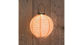 Solar lampion 25cm koraal marrakesh