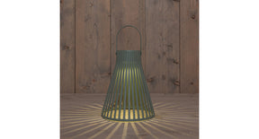 Hanglamp solar 1 led 20x20x24cm olijf