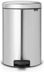 Brabantia newicon prullenbak - 20 liter - matt steel fingerprint proof