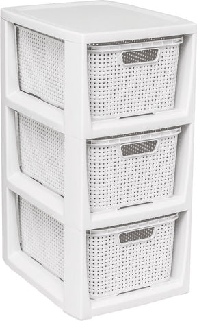 Branq - boekenkast met 3 manden - antiekwit hoge kwaliteit - wit