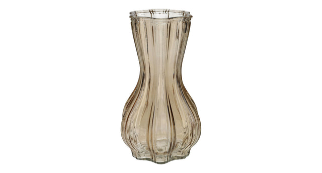 Vase miley d9.2 12.2xh20.5cm taupe