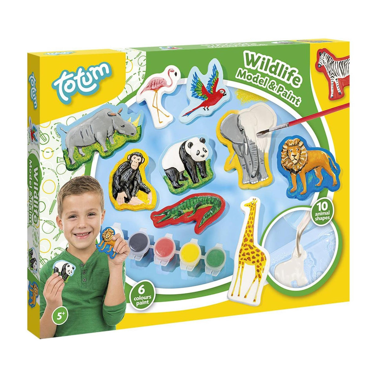 Totum dieren gips gieten en schilderen wildlife 30x23cm