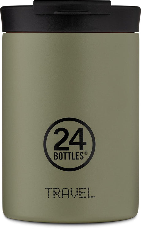 24bottles 24 bottles travel tumbler 350 ml stone sage rvs thermosbeker duurzaam