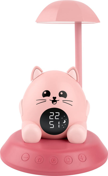 Bigben hibuddies nachtlamp wekker met geluidseffecten voor kinderen - sun de kat - slaaptrainer