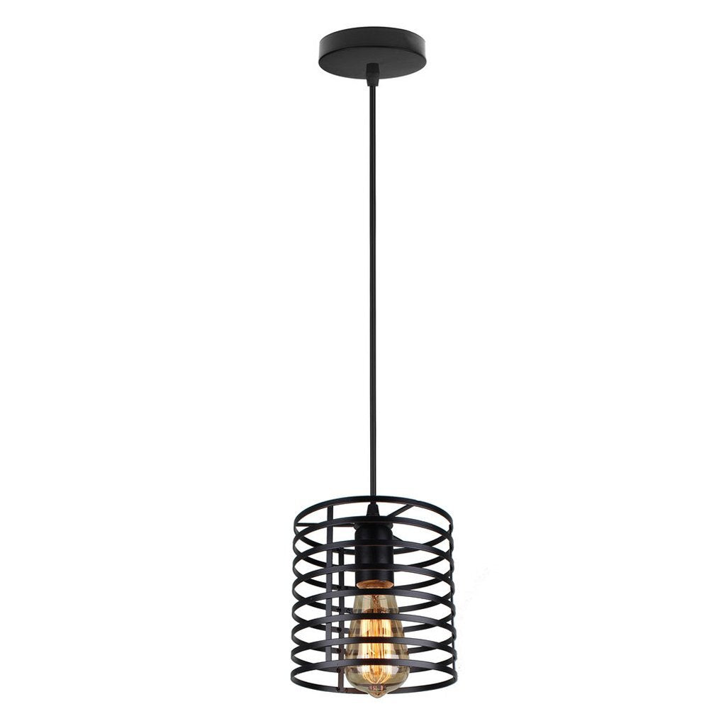 Homestyle pro homestyle mk014-b industriële hanglamp 16x19 cm zwart metaal