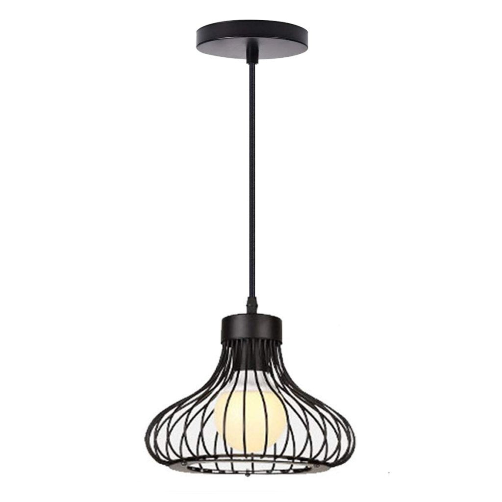 Homestyle pro homestyle mk013-b industriële hanglamp 23x20 cm zwart metaal