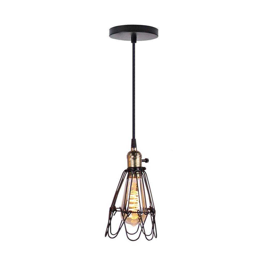 Homestyle Pro Homestyle MK006-B Industriële Hanglamp 19x23 cm Zwart Metaal