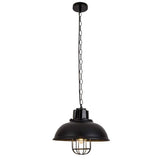 Homestyle pro homestyle mk107-bb industriële hanglamp 33x26 cm zwart metaal