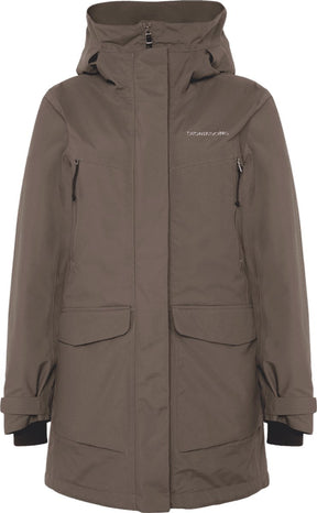 Didriksons felia wns parka dames outdoorjas - mocha brown 42