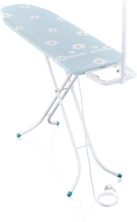 Leifheit strijkplank classic m basic plus - 120x38 strijkoppervlak - lichtblauw bloem