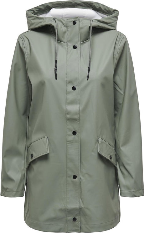 Only jas onlelisa raincoat otw noos 15261734 agave green dames maat - s