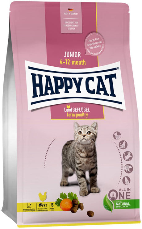 Happy cat junior kattenvoer - gevogelte - 10 kg