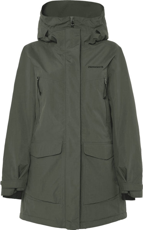 Didriksons felia wns parka dames outdoorjas - deep green