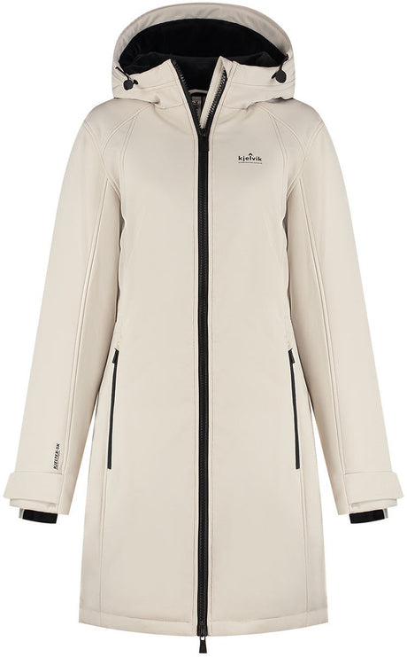 Kjelvik emy dames outdoorjas - sand