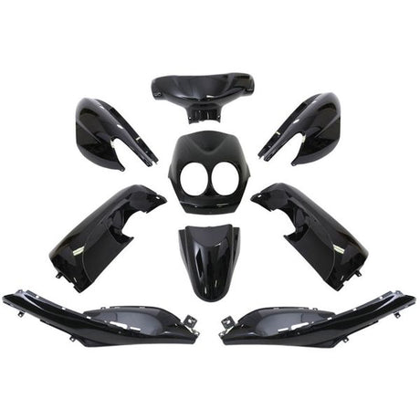 Edge plaatset 9-delig voor yamaha neo's - bouwjaar 2008 - 2011 - 2 en 4 takt model - metallic zwart