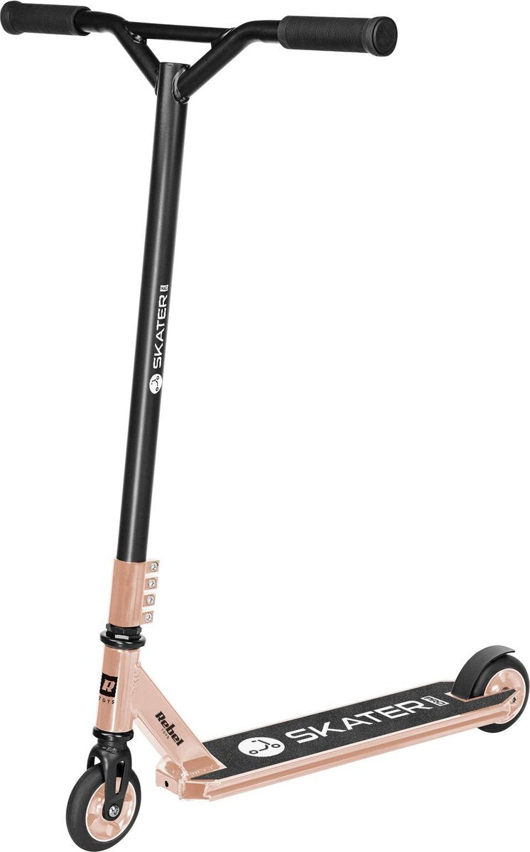Rebel electro rebel zab0120g - ‘skater pro‘ freestyle stuntstep, goud