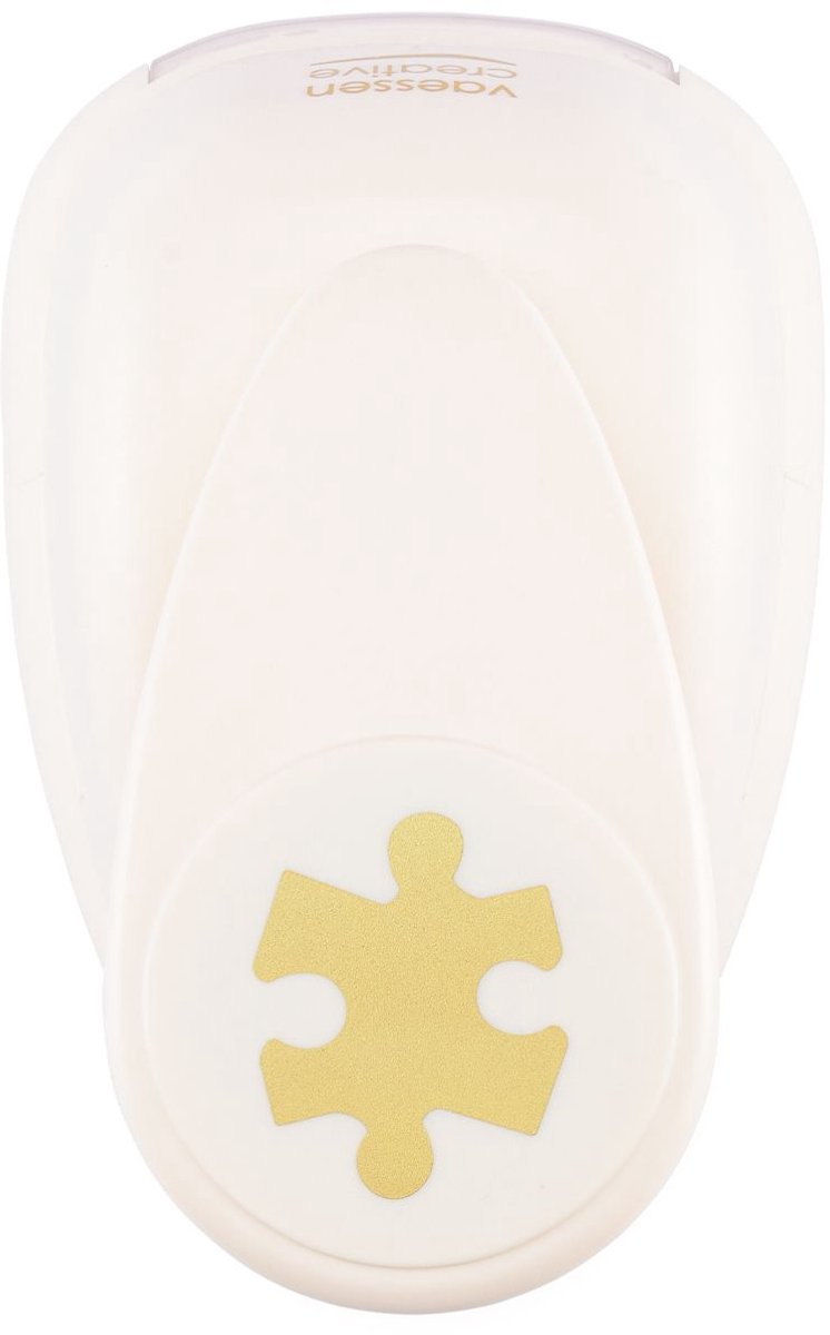 Vaessen creative pons - figuurpons - puzzelstuk - 3,9 x 4,9 cm