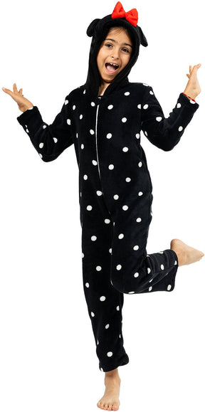 Folat onesie minnie mouse kind zwart - maat 152 164