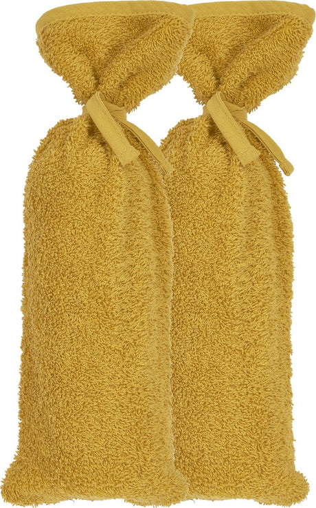 Meyco baby uni kruikenzak - 2-pack - badstof - honey gold